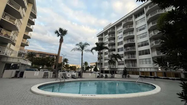 a building view with outdoor space