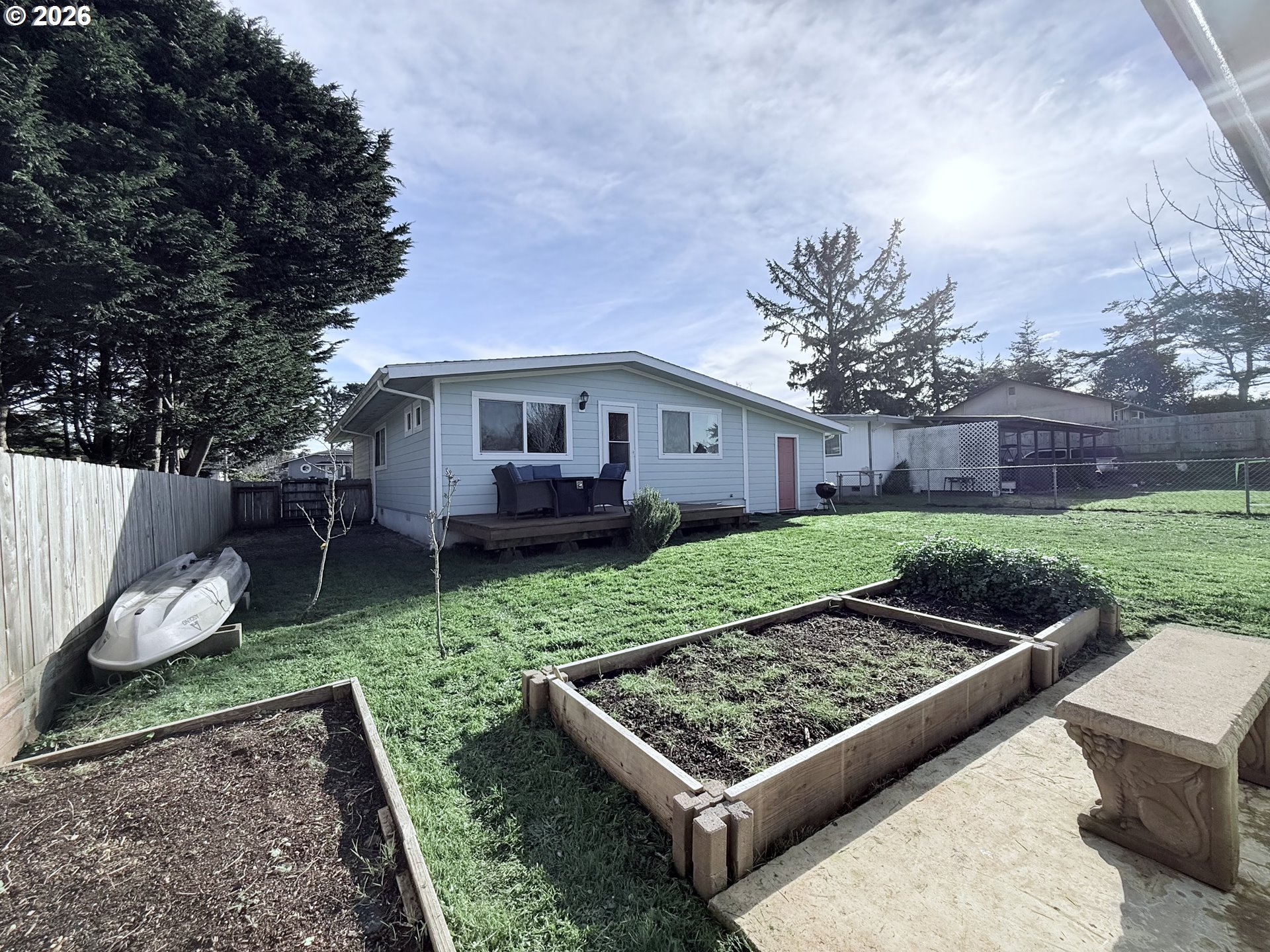 370 North Wall Street Coos Bay, OR 97420 - Photo 31 of 36 a view of a couches in backyard of house
