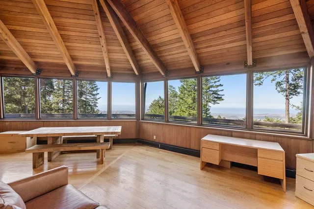 a view of walk in closet with window