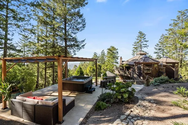 a view of a wooden fence and a shower