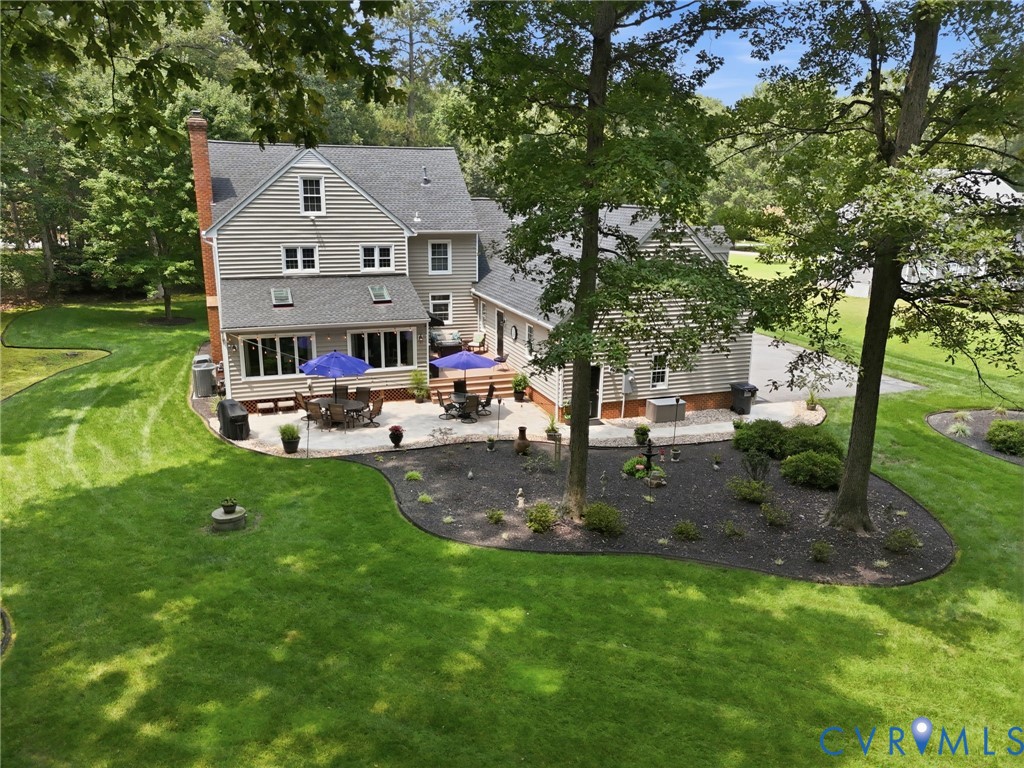 14019 Princess Mary Road Chesterfield, VA 23838 - Photo 51 of 61 Expansive rear yard featuring a stone patio, multi