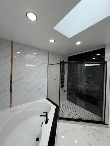 a room with wooden floor and gym equipment