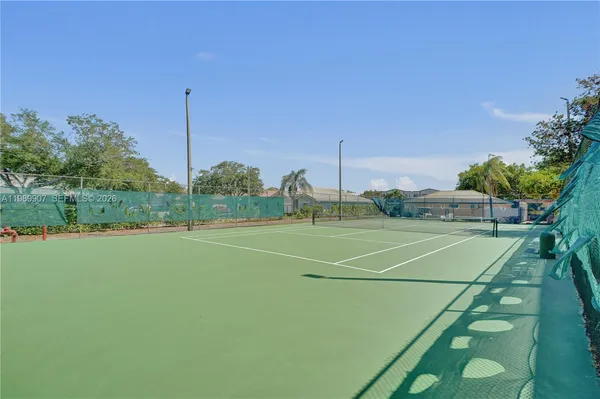 a view of a tennis court