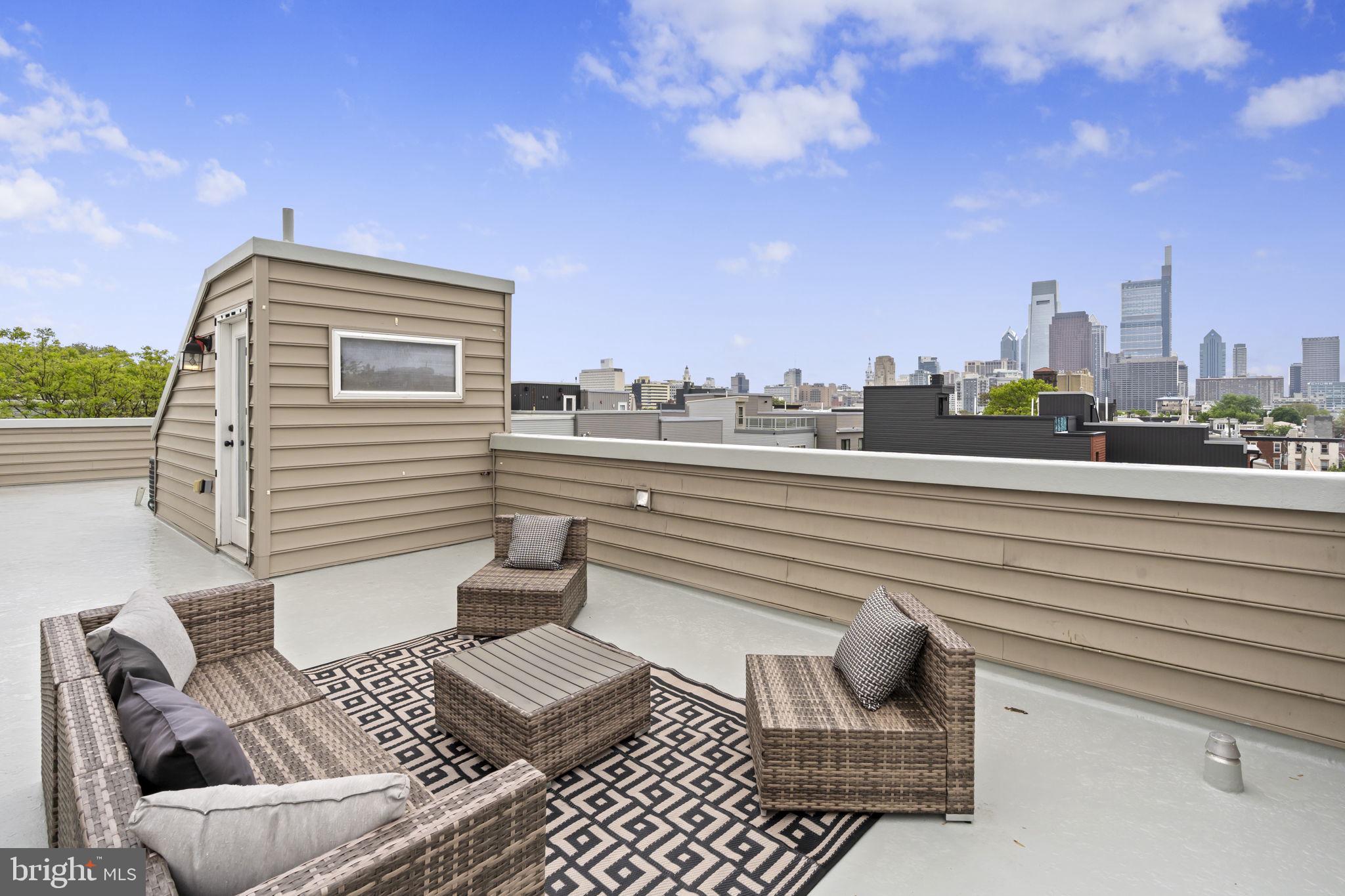 751 North Uber Street, Unit 3 Philadelphia, PA 19130 - Photo 31 of 36 Rooftop retreat with skyline views.