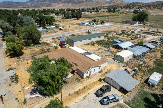 445 South Main Street Fayette, UT 84630 - Photo 4 of 45 Aerial view of property and surrounding area featuring mountains