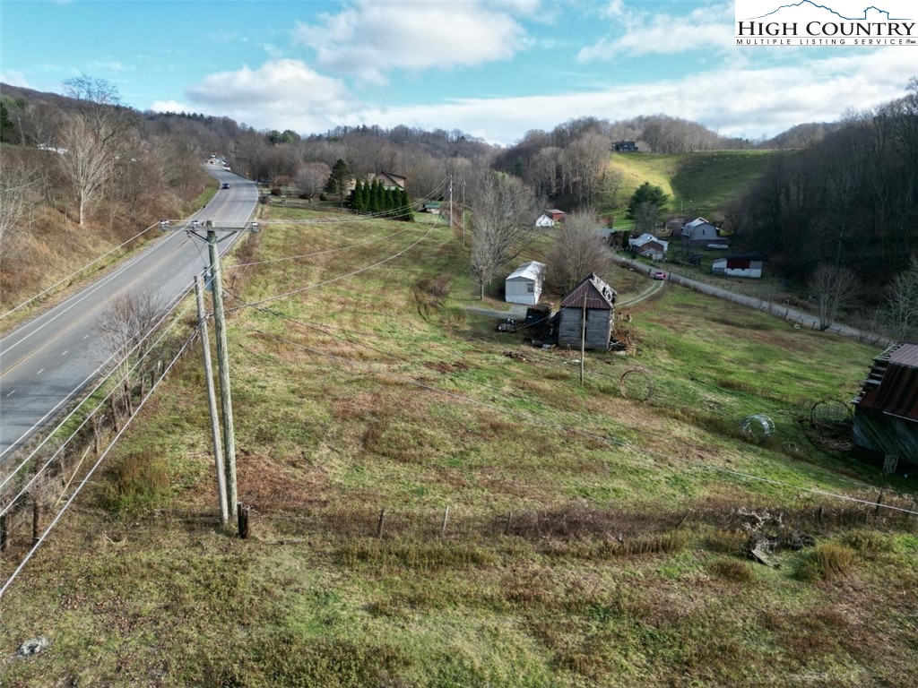 a view of a lake with a mountain
