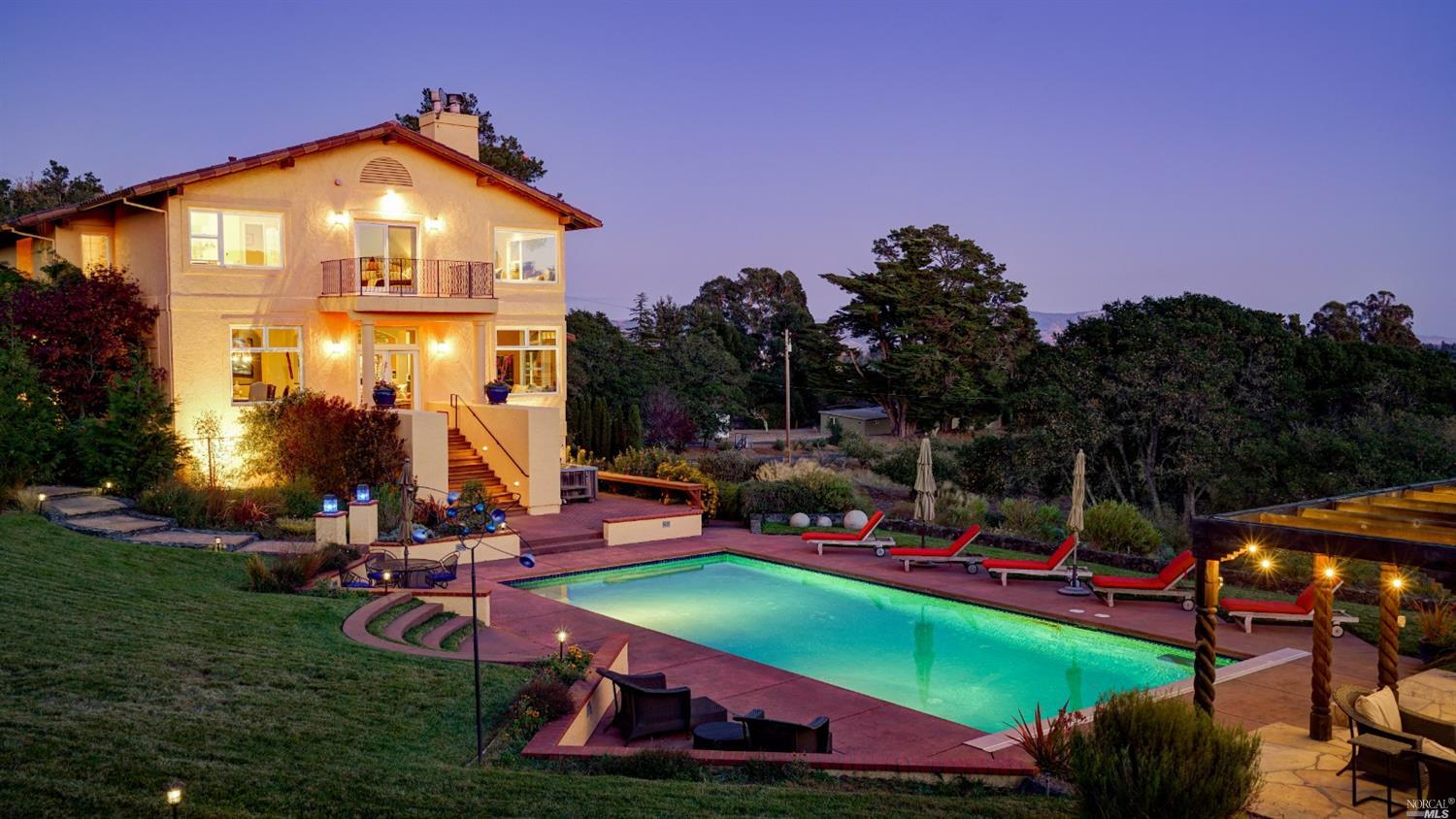 2077 Burnside Road Sebastopol, CA 95472 - Photo 1 of 1 a view of a house with swimming pool and sitting area