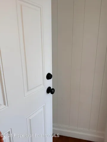 a close view of door with utility room