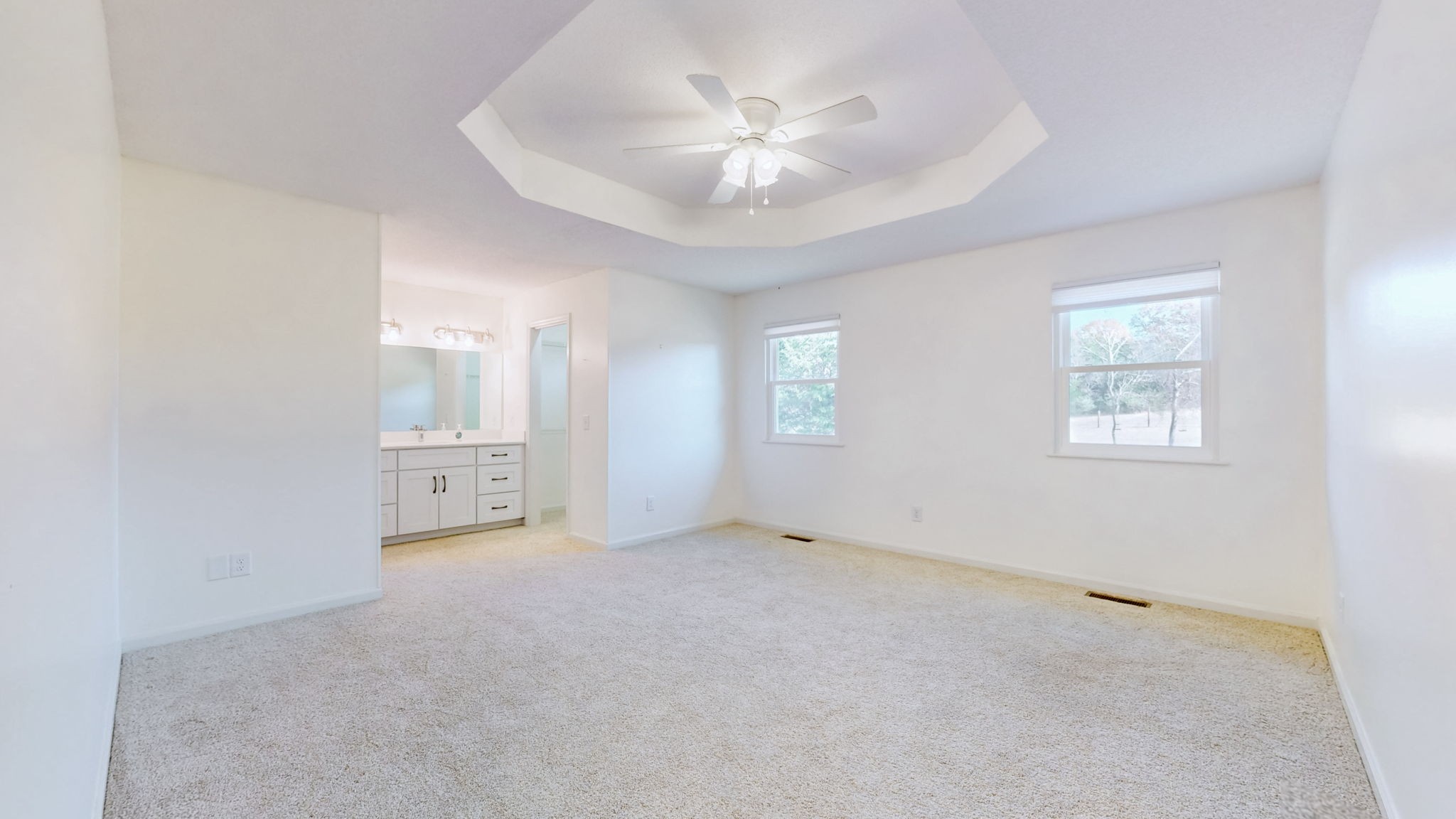 120 3 Fork Bridge Road Wartrace, TN 37183 - Photo 18 of 48 an empty room with windows and fan