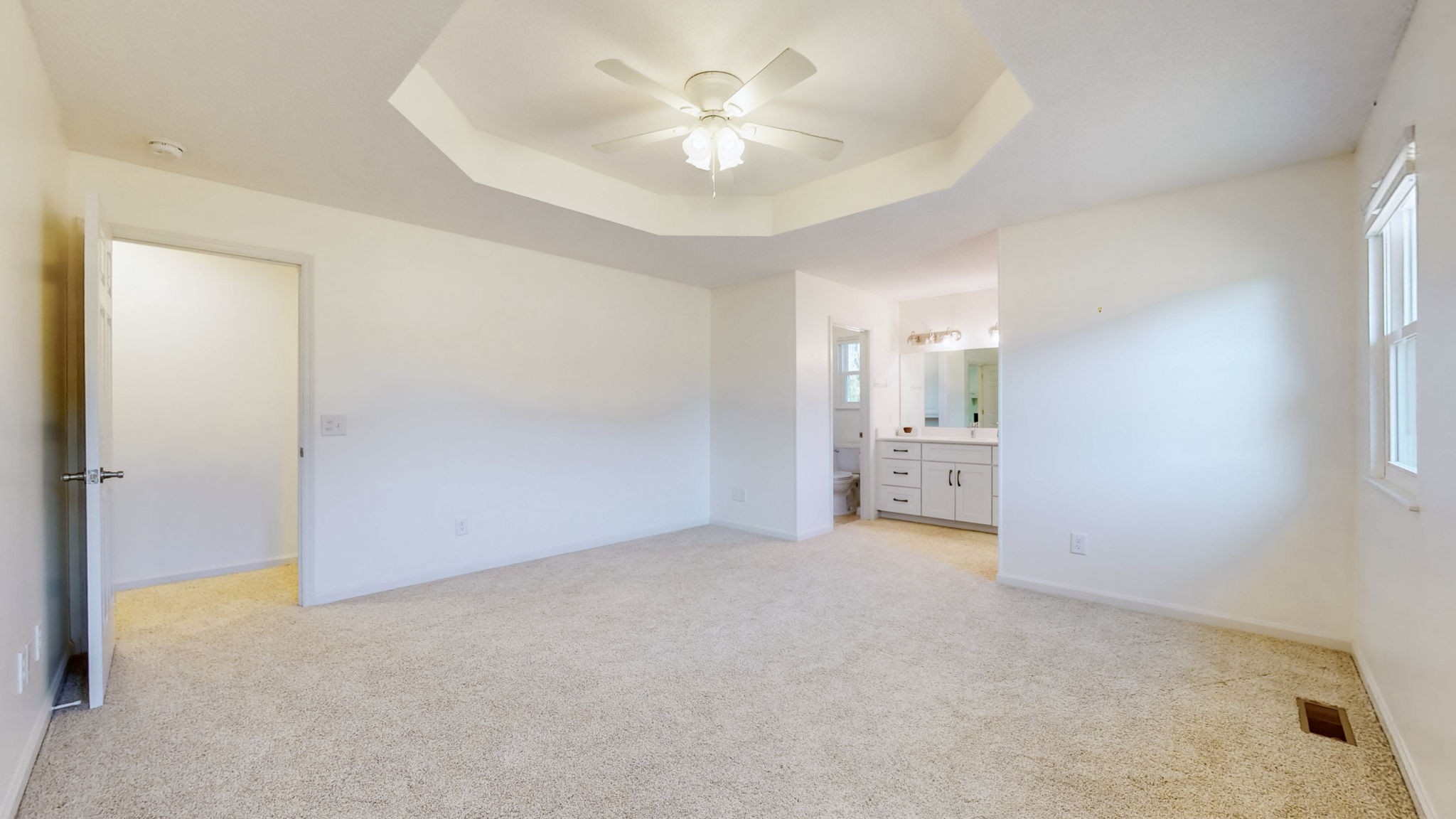 120 3 Fork Bridge Road Wartrace, TN 37183 - Photo 19 of 48 a view of a big room with windows and a chandelier fan