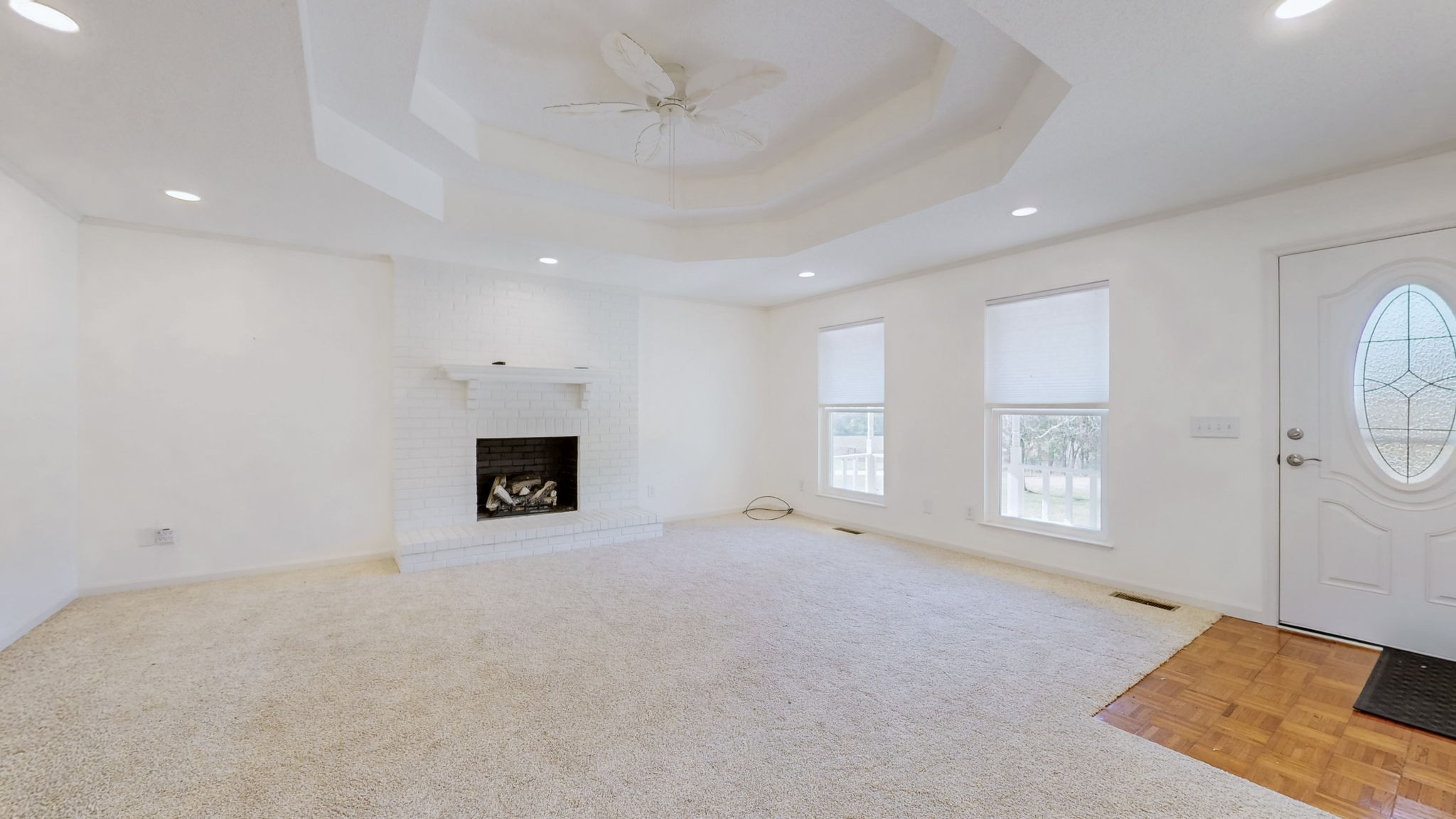 120 3 Fork Bridge Road Wartrace, TN 37183 - Photo 7 of 48 a view of an empty room with a window and fireplace