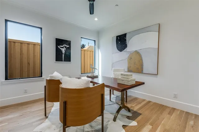 a view of a workspace with furniture