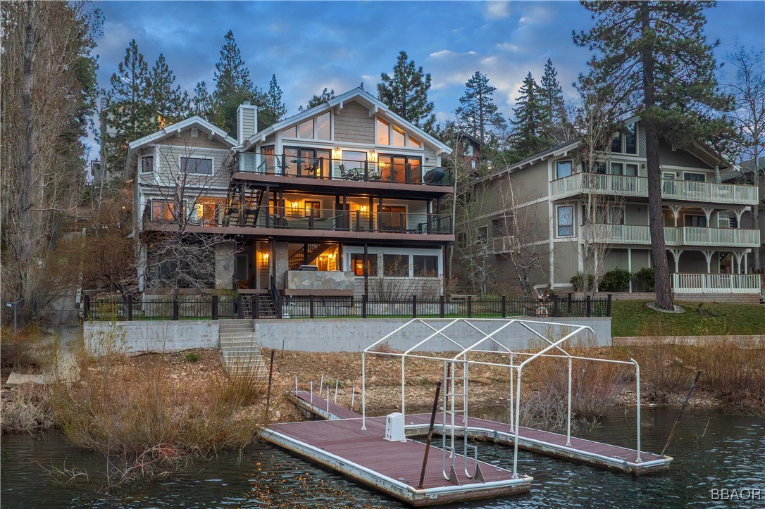 599 Cove Drive Big Bear Lake, CA 92315 - Photo 2 of 50 a front view of a building with garden