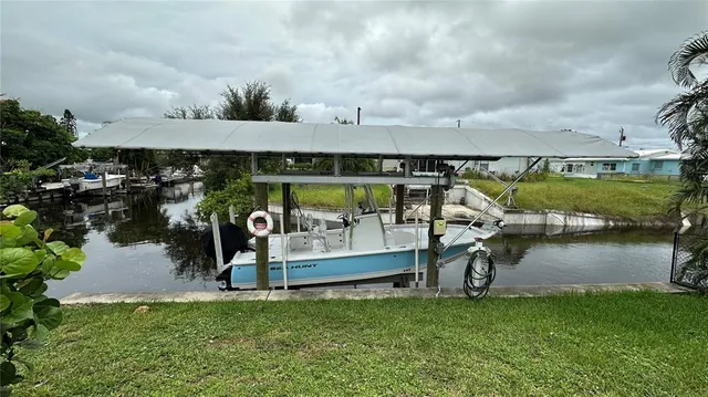 an outdoor space with patio