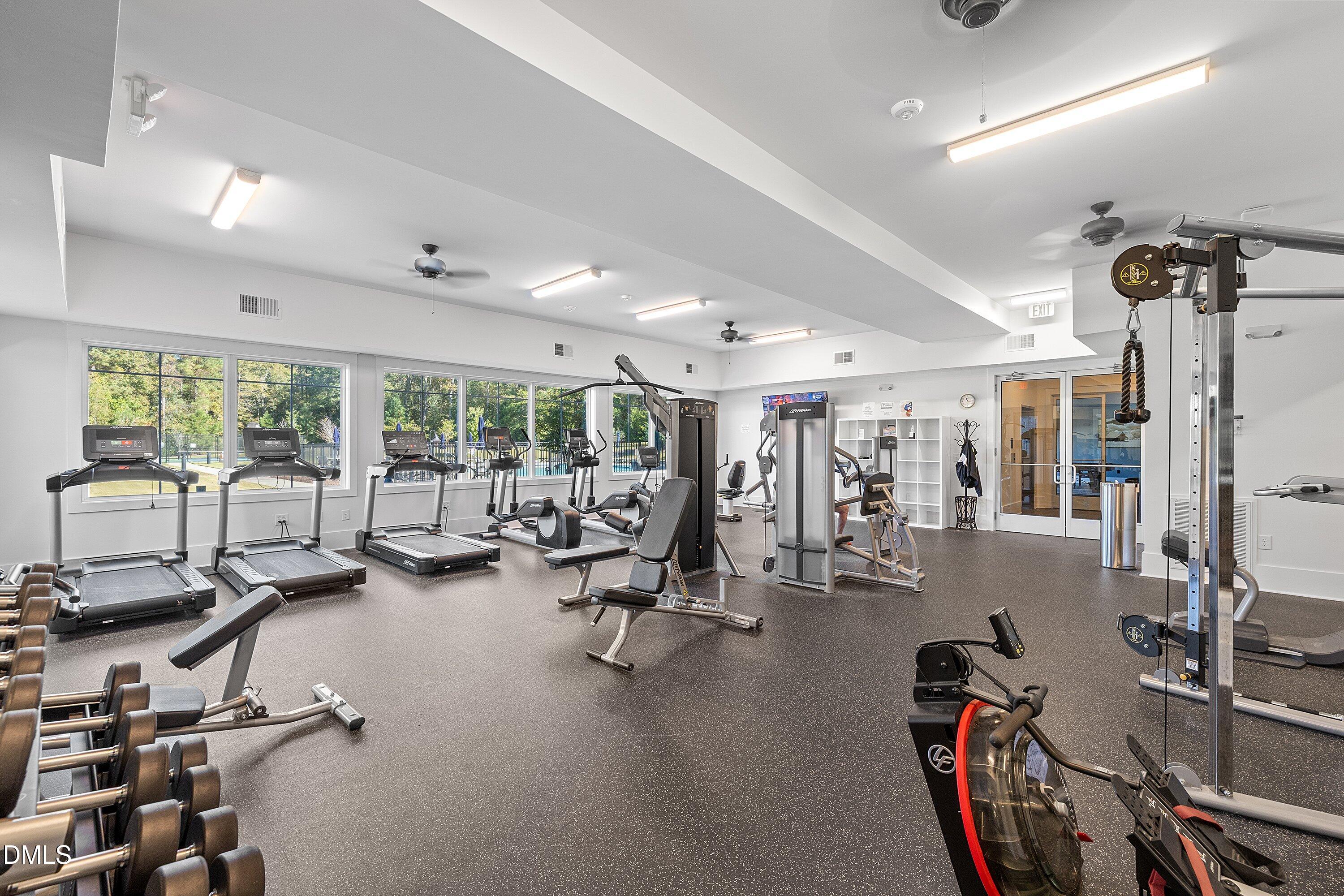 115 Swain Street Clayton, NC 27527 - Photo 38 of 46 a view of a room with gym equipment