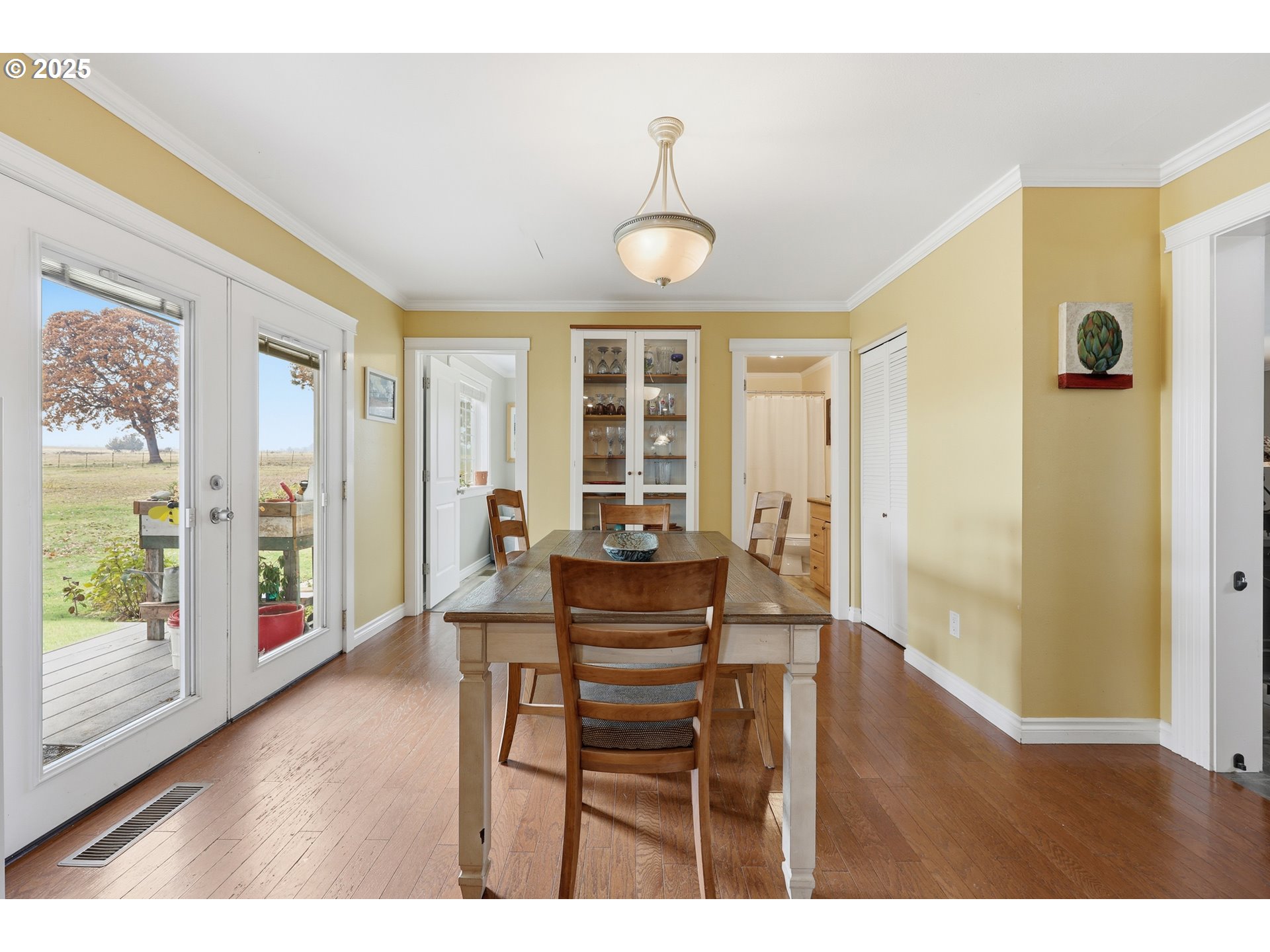 54472 Smock Road Tygh Valley, OR 97063 - Photo 12 of 48 a view of a dining room with furniture window and wooden floor