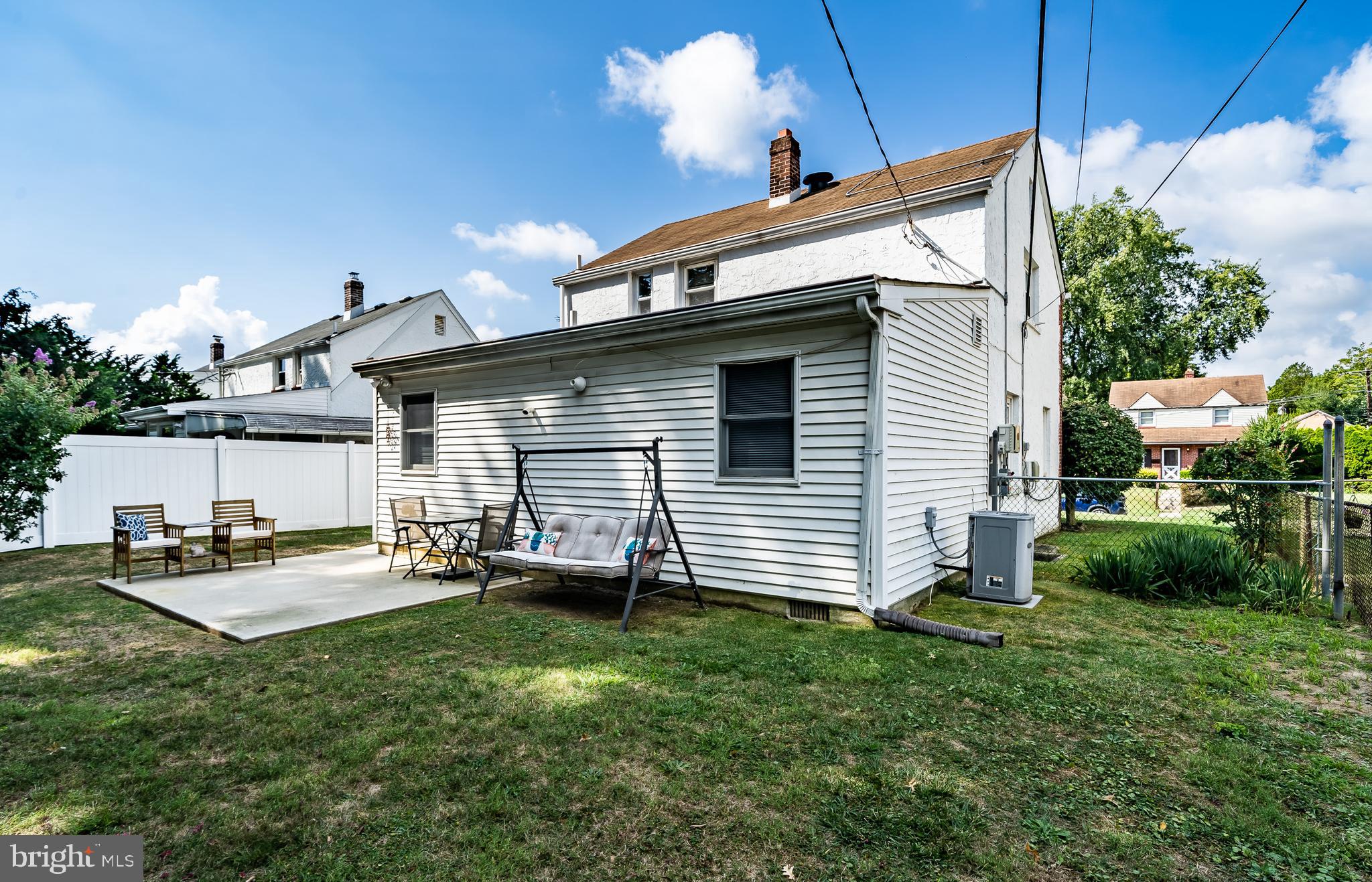876 Cricket Road Secane, PA 19018 - Photo 34 of 37 Backyard view from back left showing side yard