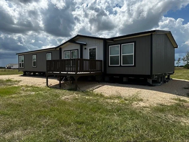 a backyard of a house