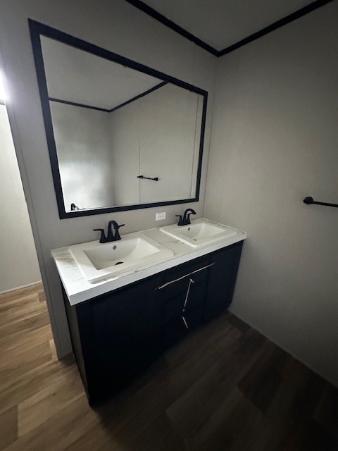 14318 Hughes Road Guy, TX 77444 - Photo 37 of 42 a bathroom with a sink and mirror