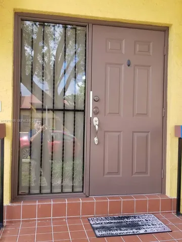 a view of a door