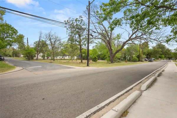 a view of road with tree