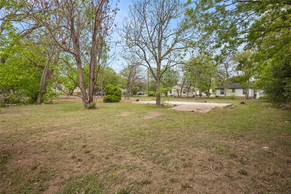 a view of yard with trees