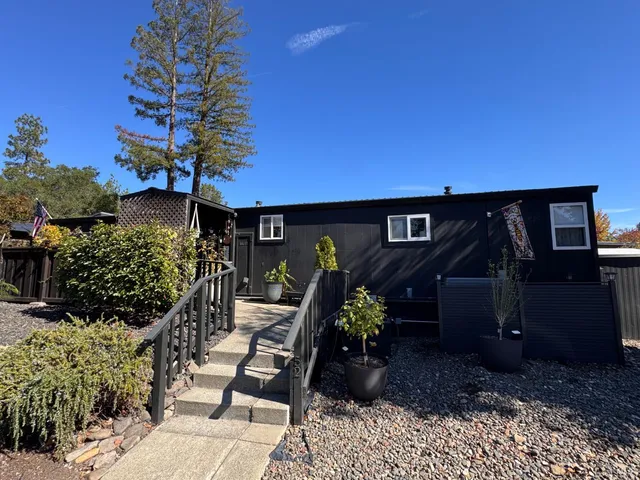 a front view of a house