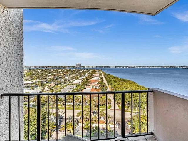 a view of a city with tall buildings