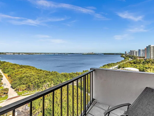 a view of a city with tall buildings