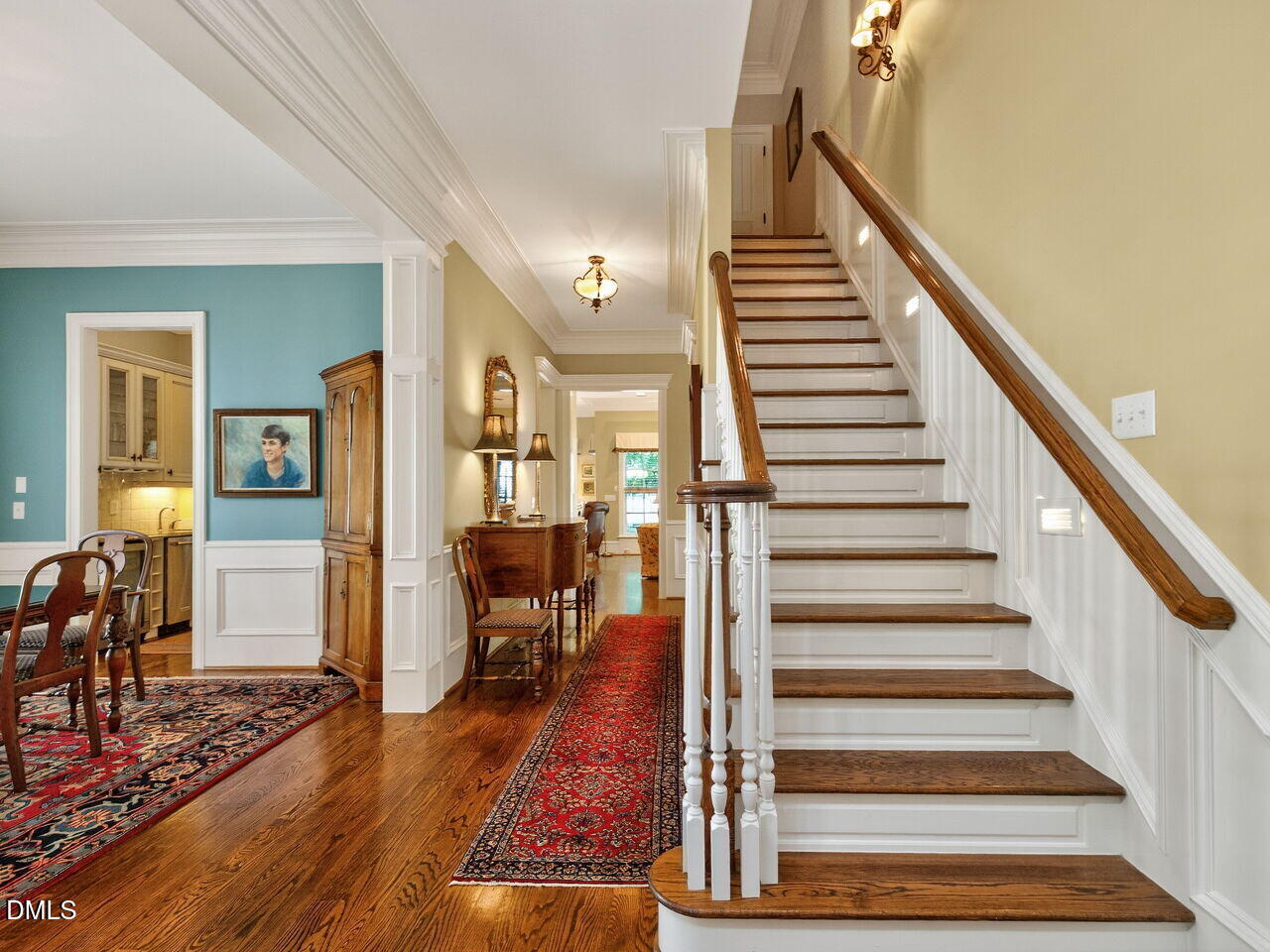 2644 Davis Street Raleigh, NC 27608 - Photo 4 of 30 a view of entryway and hall with wooden floor