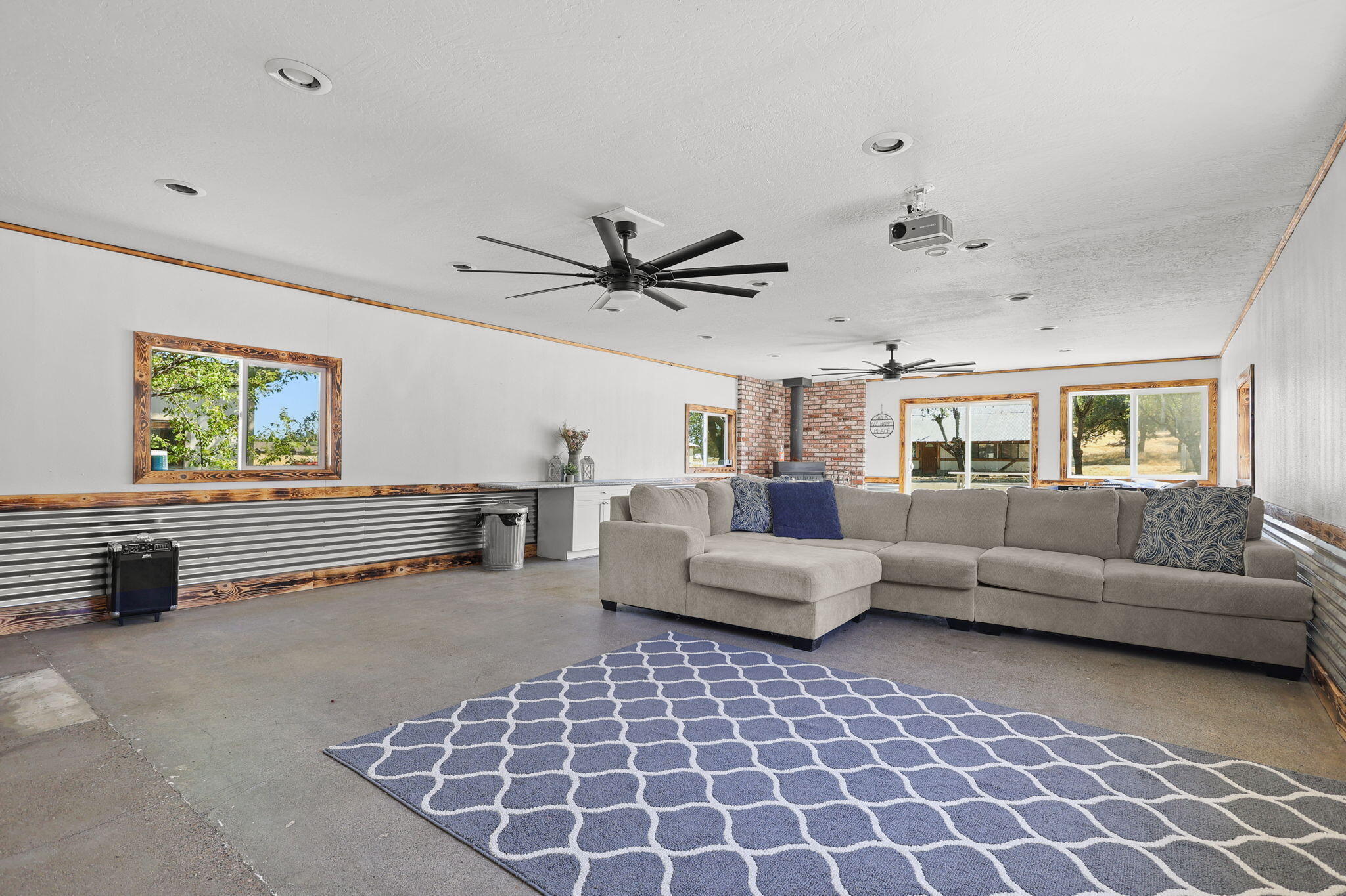 9027 Silver Bridge Road Palo Cedro, CA 96073 - Photo 72 of 104 Pool house media room
