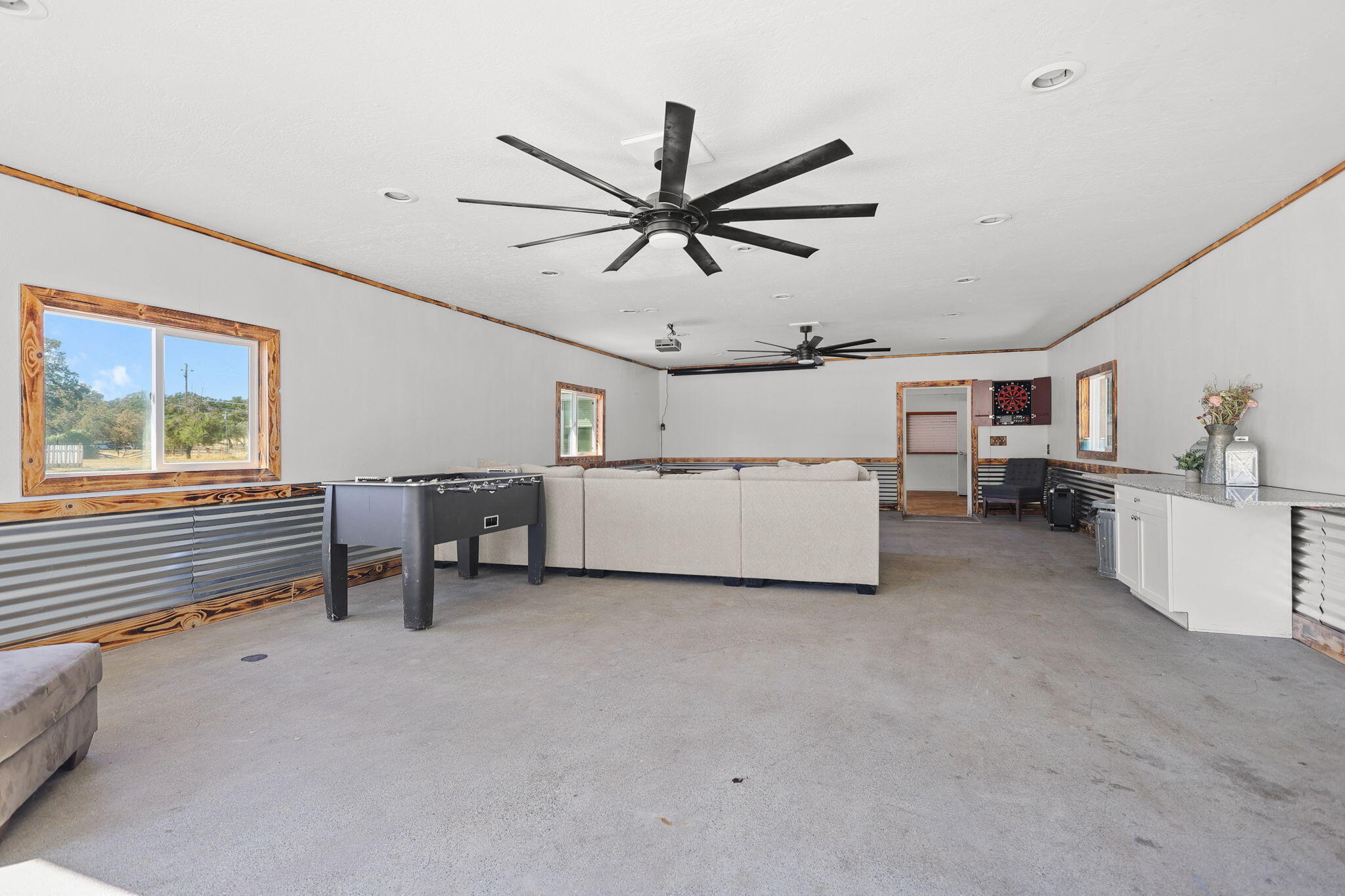 9027 Silver Bridge Road Palo Cedro, CA 96073 - Photo 74 of 104 Pool house projector
