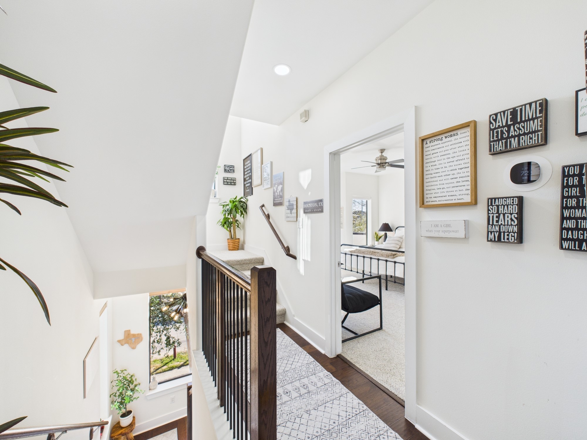 1404 Spring Street, Unit A Houston, TX 77007 - Photo 27 of 47 Third Floor Landing with Two Bedroom