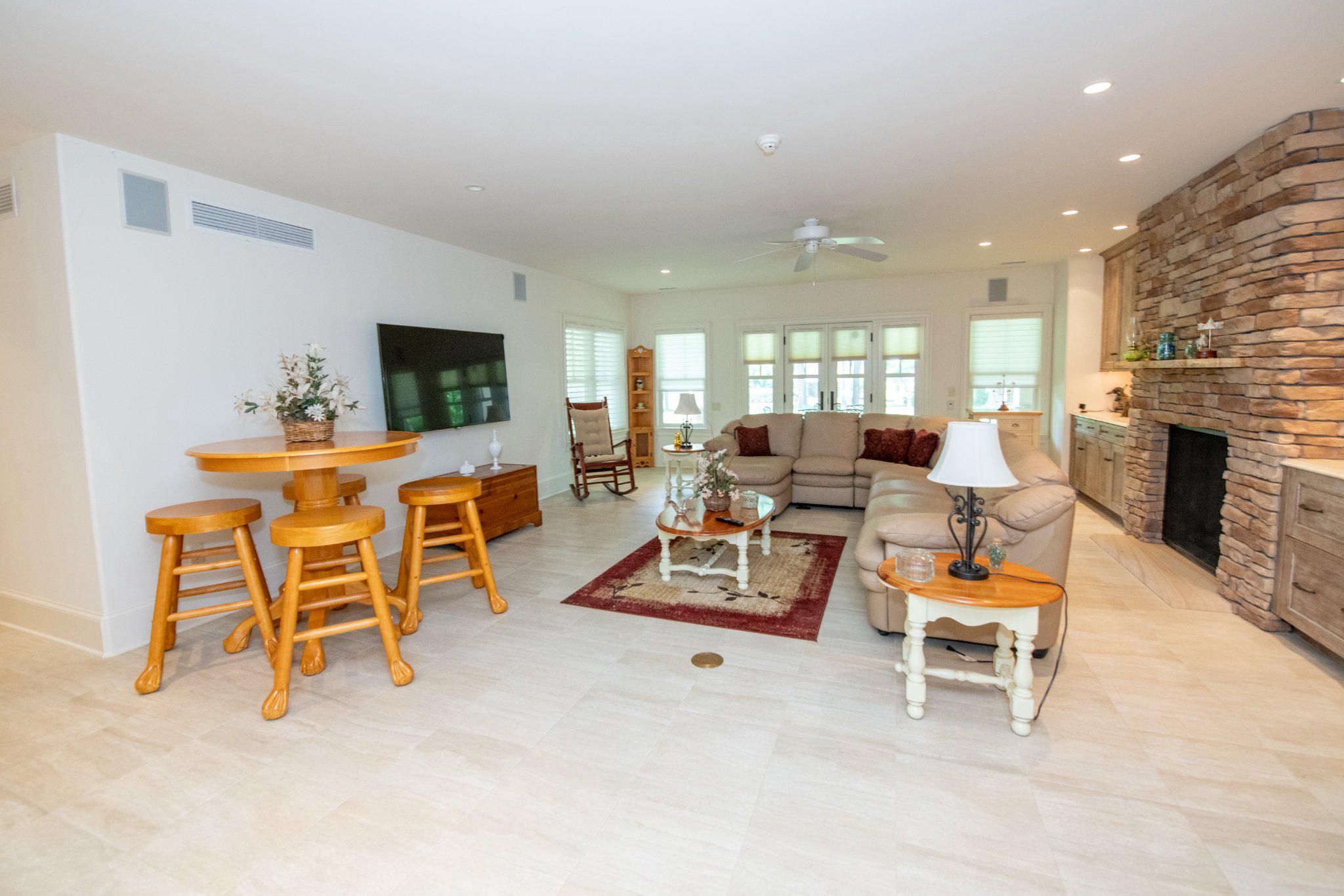 711 Moredon Road Jenkintown, PA 19046 - Photo 97 of 140 Lower level living area with fireplace & wet bar