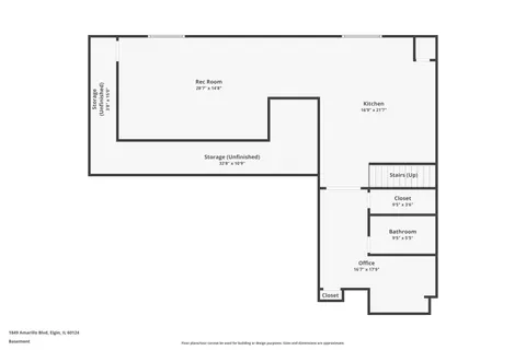 $725,000 | 1849 Amarillo Blvd., Elgin, IL 60124