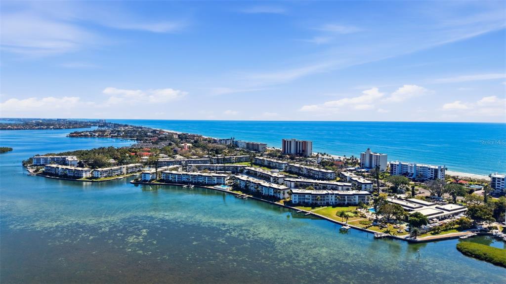 4440 Exeter Drive, Unit 106 Longboat Key, FL 34228 - Photo 25 of 26 an aerial view of a ocean view
