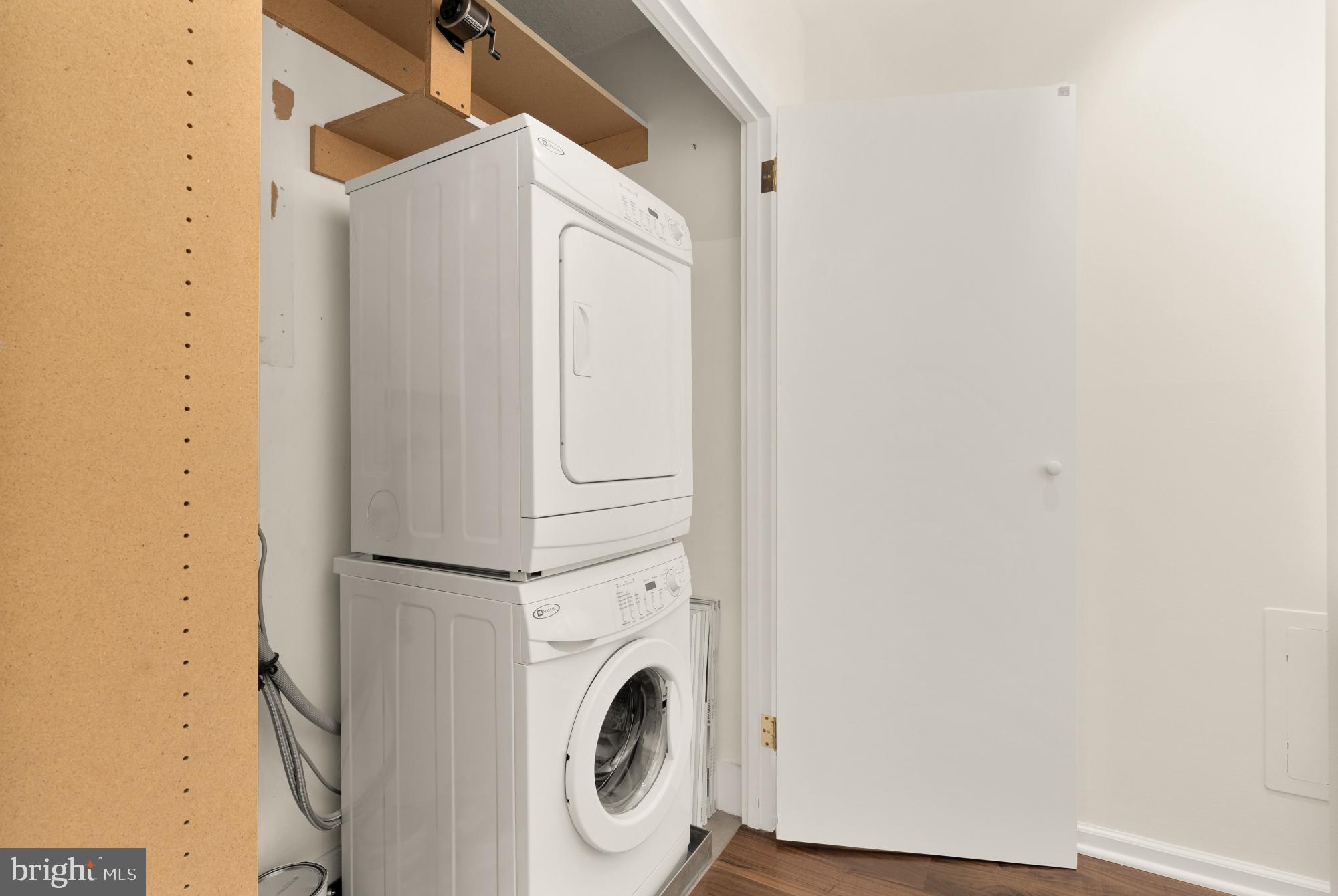 2555 Pennsylvania Avenue Northwest, Unit 617 & 618 Washington, DC 20037 - Photo 46 of 56 a utility room with dryer and washer