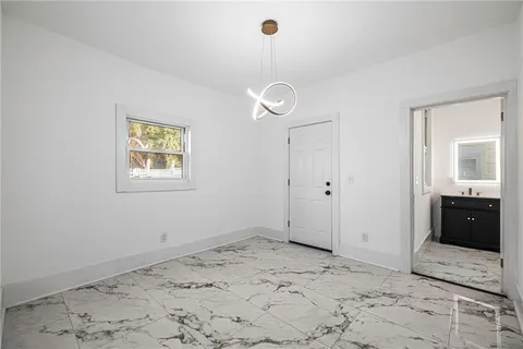 a view of a bathroom with a sink