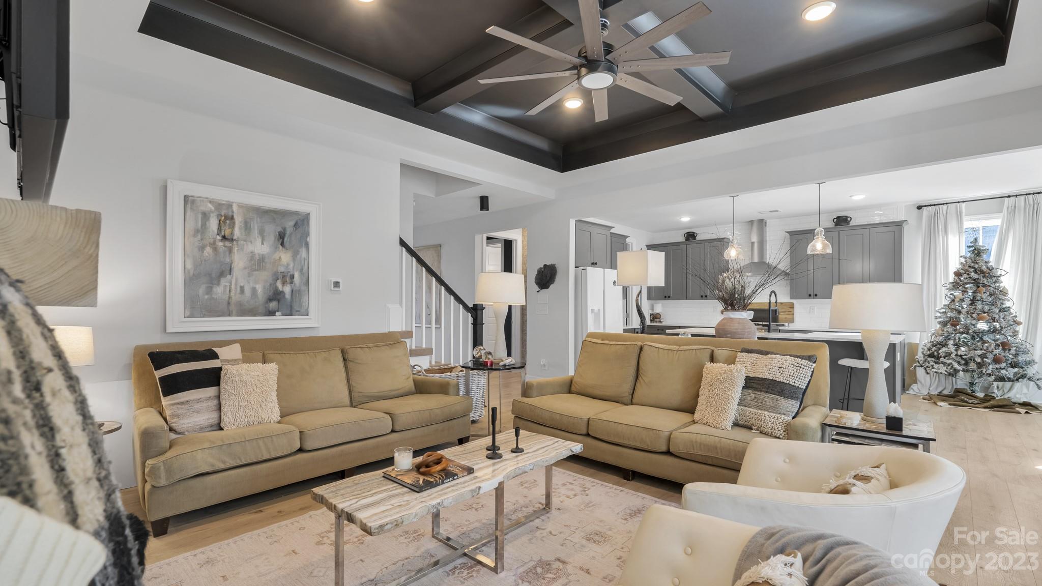 5351 Fewell Road Clover, SC 29710 - Photo 5 of 27 a living room with furniture and a chandelier