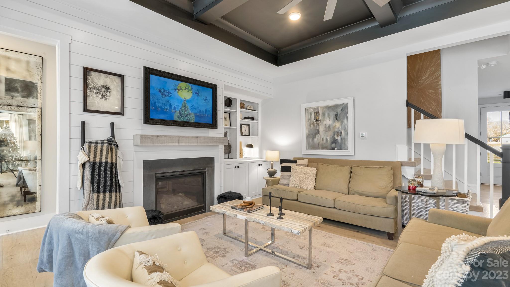 5351 Fewell Road Clover, SC 29710 - Photo 6 of 27 a living room with furniture and a fireplace