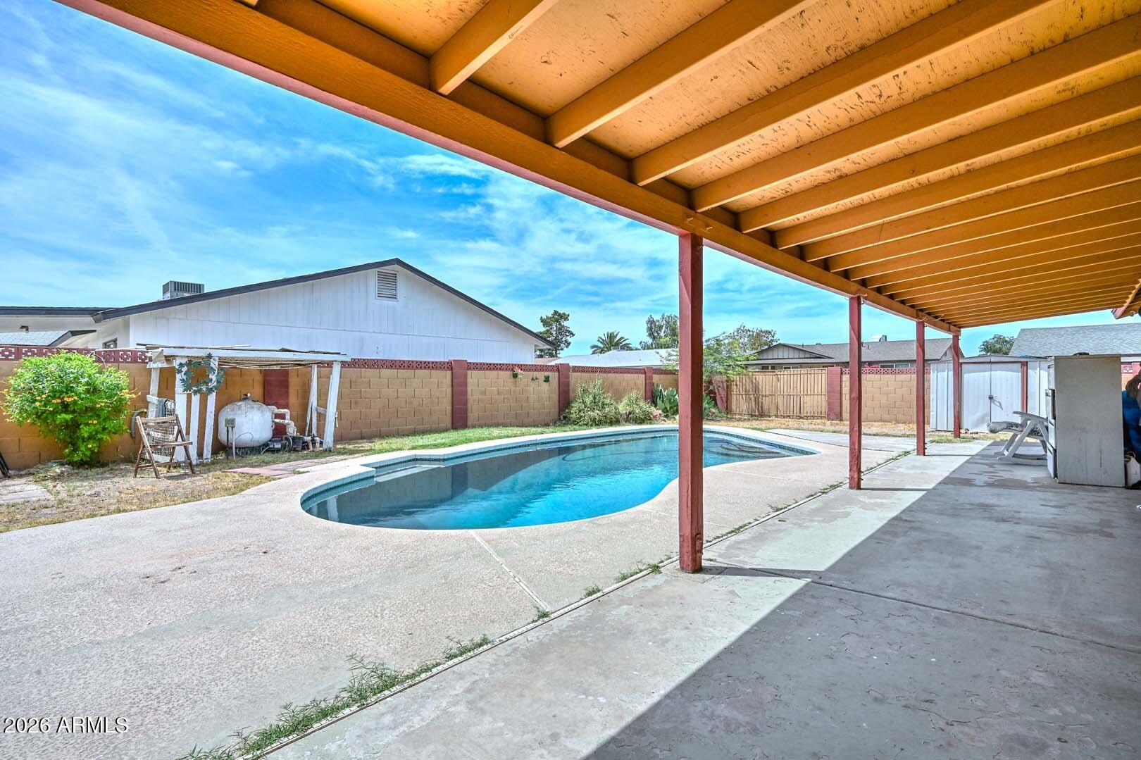 3630 North 86th Avenue Phoenix, AZ 85037 - Photo 38 of 42 Covered Patio-Backyard