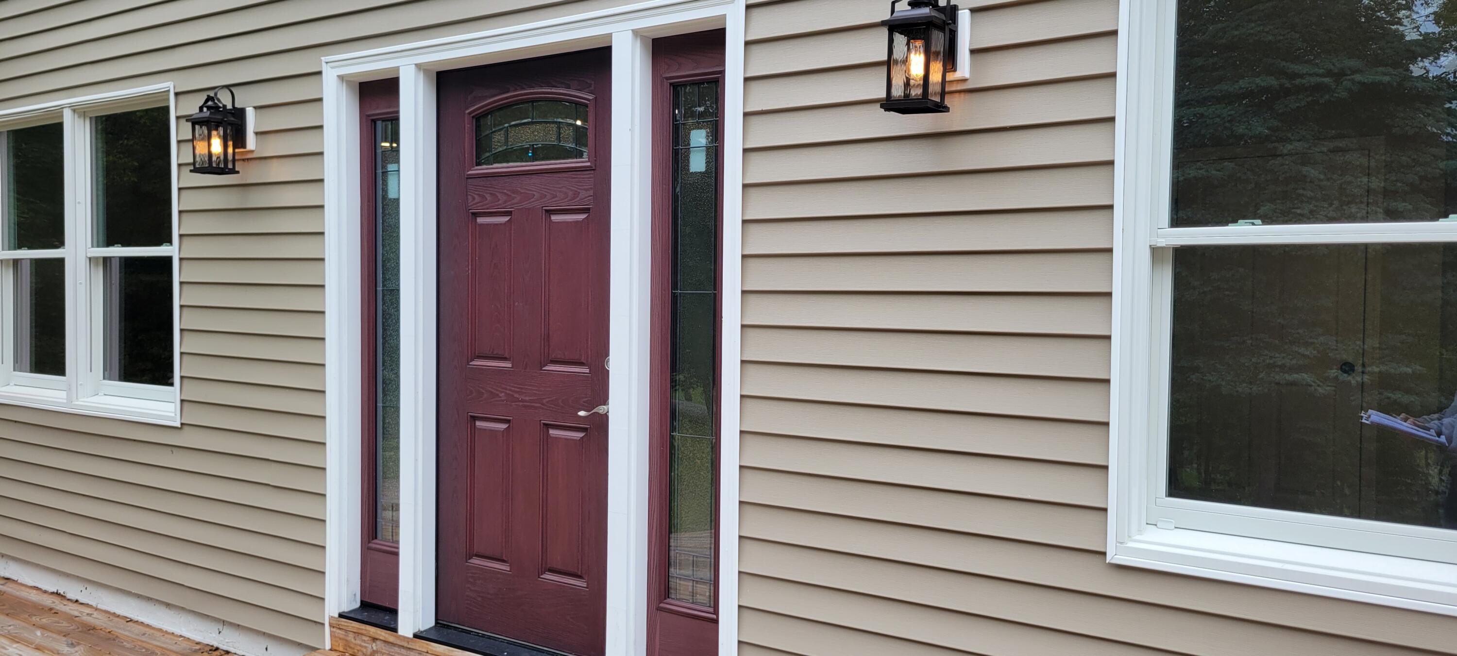 1183 Falls Road Bushkill, PA 18324 - Photo 2 of 47 Front Deck to Entrance