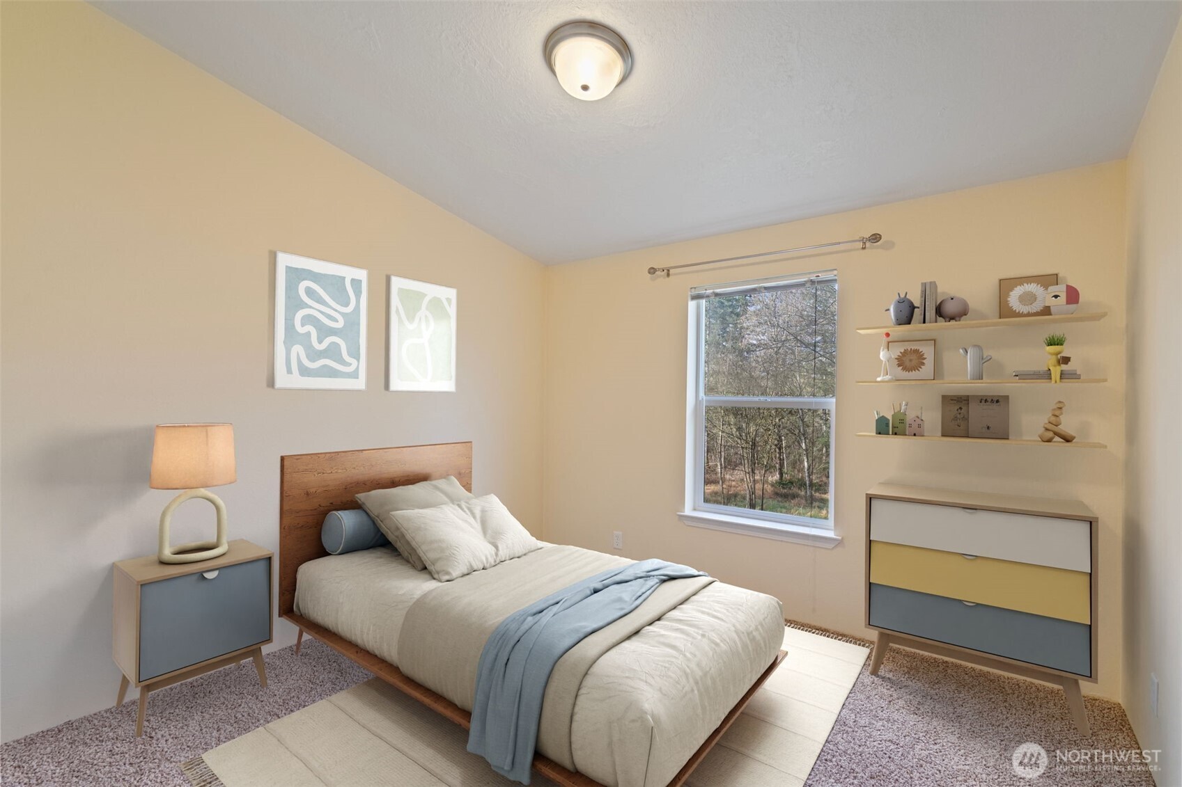 126 Burchett Road Onalaska, WA 98570 - Photo 15 of 36 a bedroom with a bed and a window