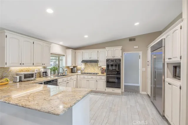 a view of a chair and table