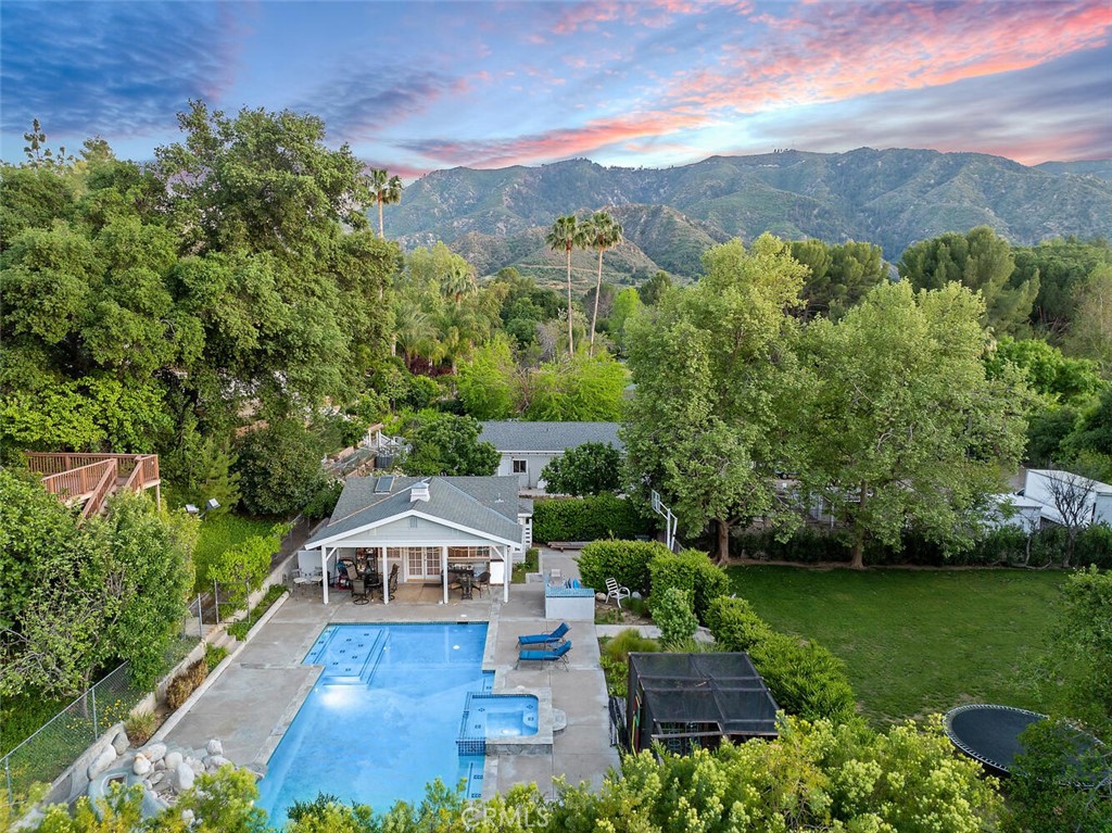 15744 Beaver Run Road Canyon Country, CA 91387 - Photo 54 of 55 an aerial view of a house with a garden