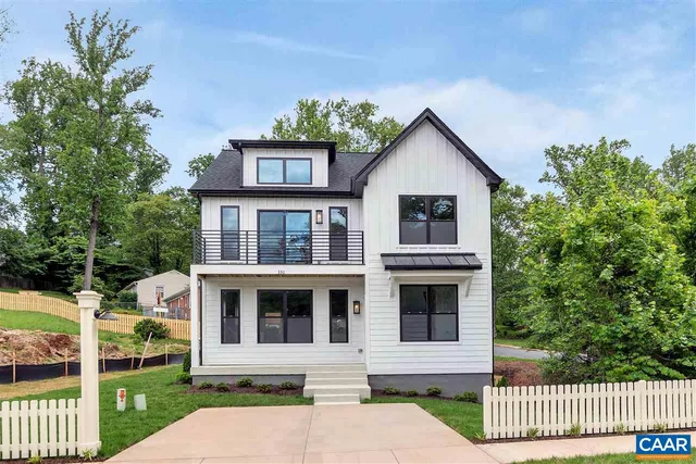 a house view with a garden space
