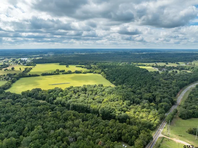 a view of a pathway both side of grassy field with ocean view