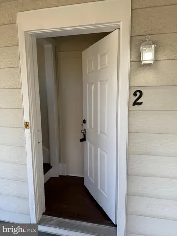 a view of front door