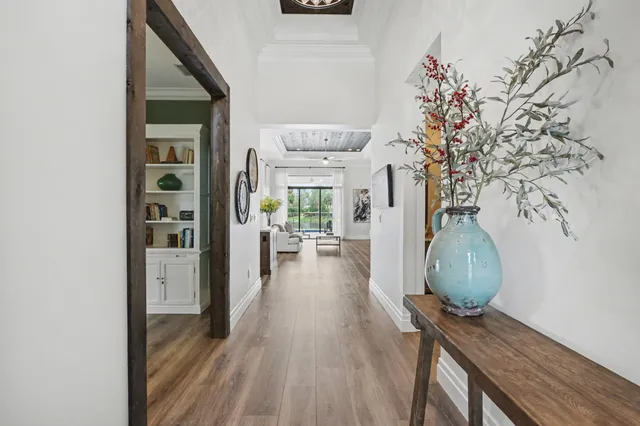 a view of livingroom with furniture and wooden floor