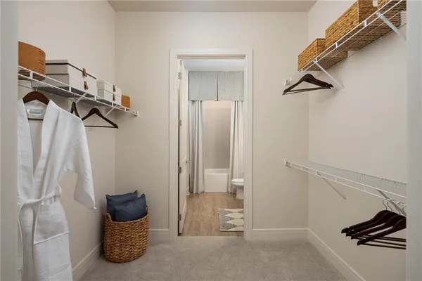 a view of an empty room